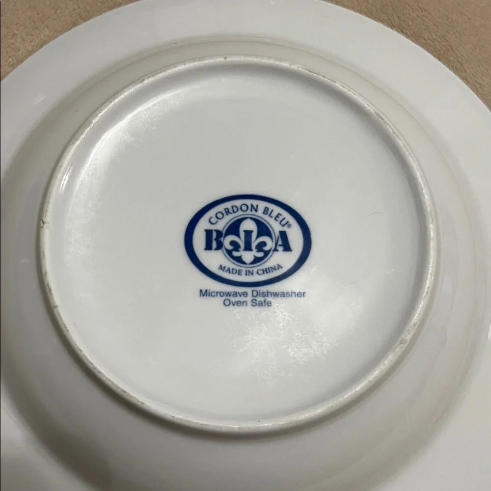 Majilly Designs BIA Cordon Bleu El Mar Rimmed Gumbo Dish. One Bowl